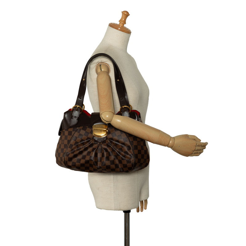 Louis Vuitton Louis Vuitton Damière N41542 Shoulder Bag PVC/Leather Evan Brown Ladies