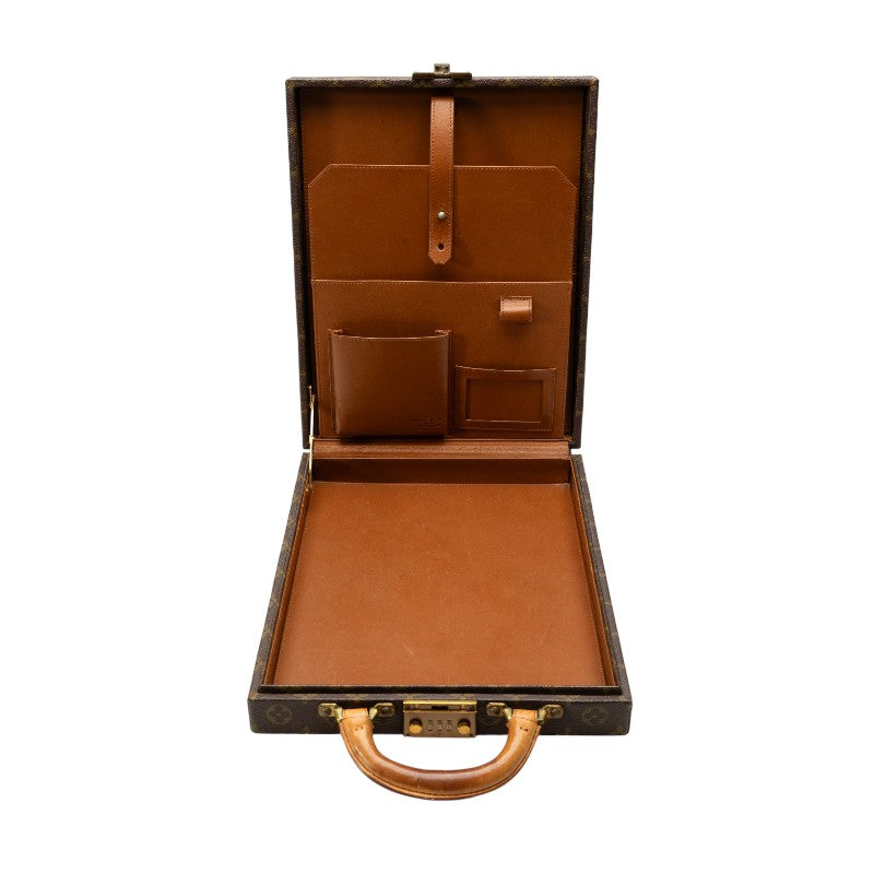 Louis Vuitton Monogram Vertical Trunk Attachment Case Brown PVC Leather  Louis Vuitton