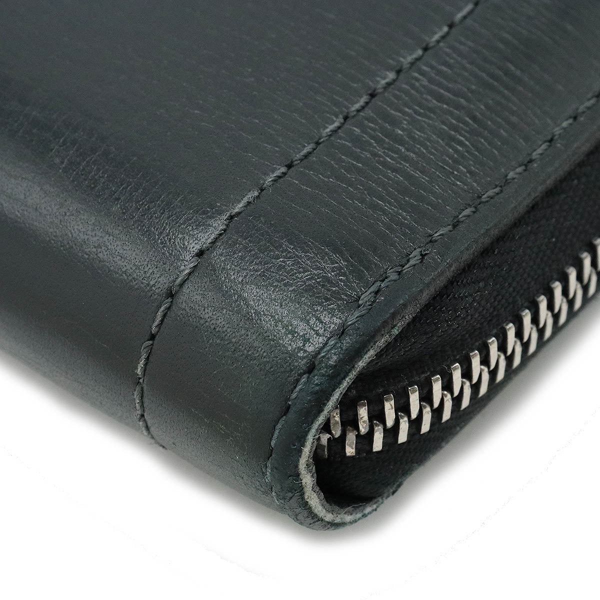 Louis Vuitton Louis Vuitton Utah Jeepy Organizer Round  Long Wallet Carf Leather Basalt Initial Inlet M97026