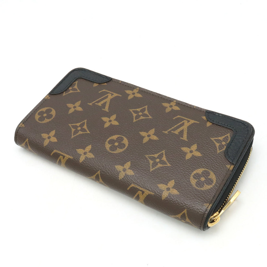 Louis Vuitton Louis Vuitton Monogram Jeep Wallet Retiro Round Fassner Long Wallet Noir Black M61855