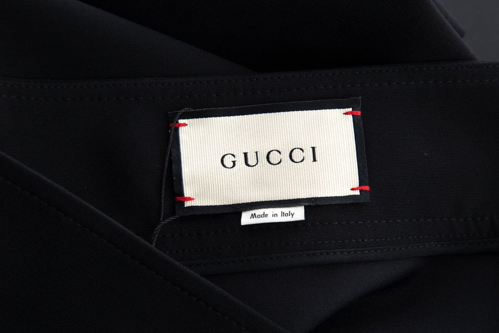 Gucci Black Knee Length Skirt SZ 42