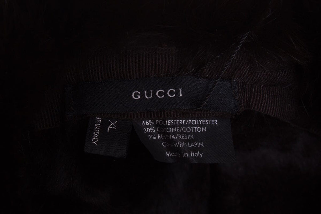Gucci Vintage GG Fur Lined Hat