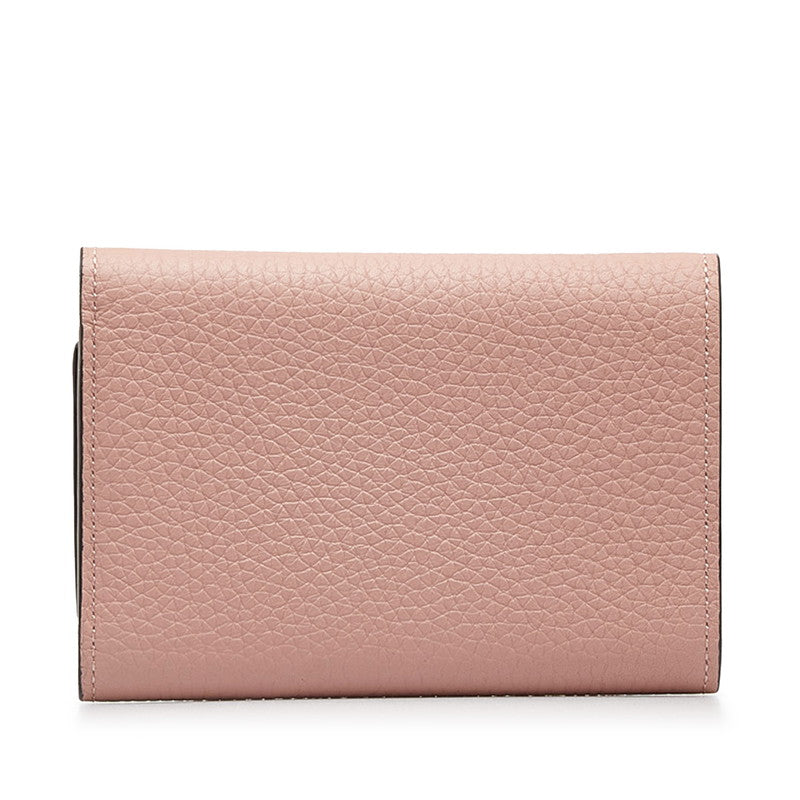 Louis Vuitton Portfolio Capsicum Compact Three Folded Wallet M62156 Pink Trion Leather  Louis Vuitton