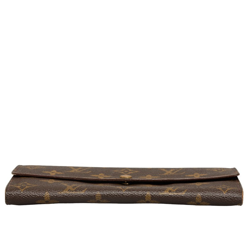 Louis Vuitton Monogram M61725 Long Wallet PVC/Leather Brown