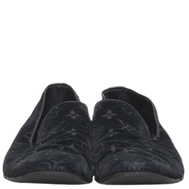 Louis Vuitton Loafer Slipper in Monogram Size: 40 Men’s ST1014 Black