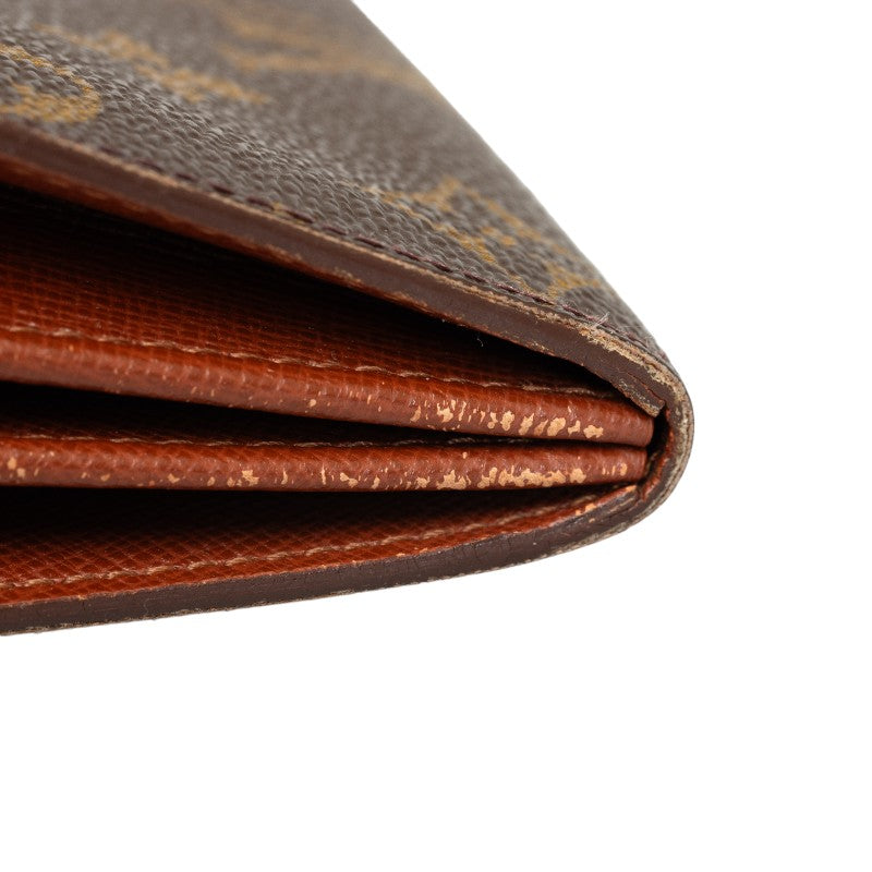 Louis Vuitton Monogram M61725 Long Wallet PVC/Leather Brown