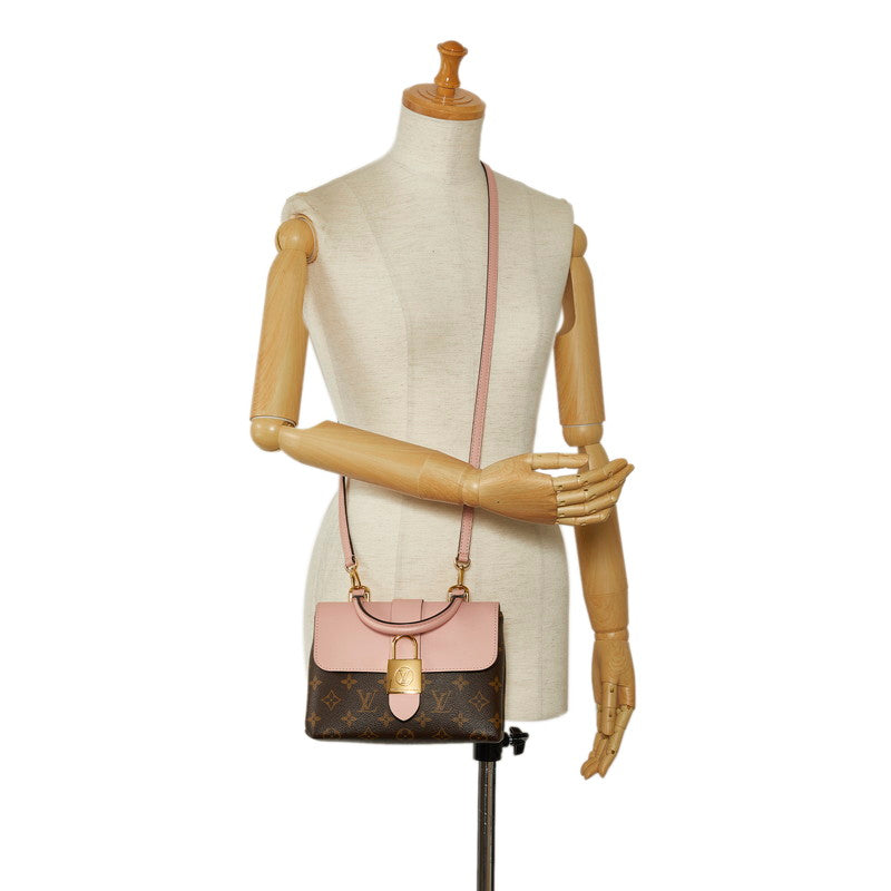 Louis Vuitton Monogram Rocky BB Handbag Shell Bag 2WAY M44080 Brown Pink PVC Leather  Louis Vuitton
