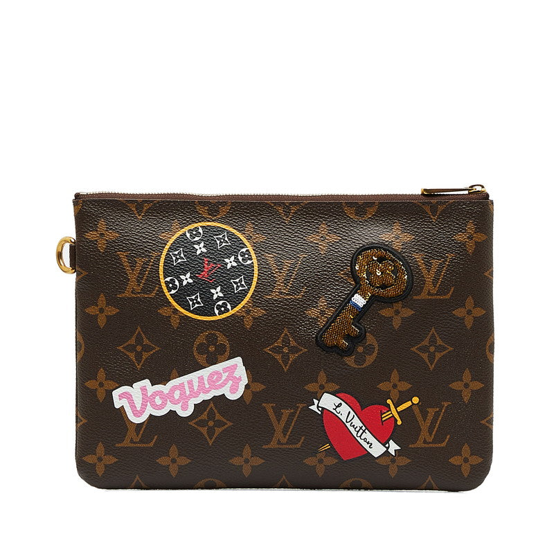 Louis Vuitton Monogram City  Patch — Collection Pocket M63447 Brown Multicolor PVC Men LOUIS VUITTON
