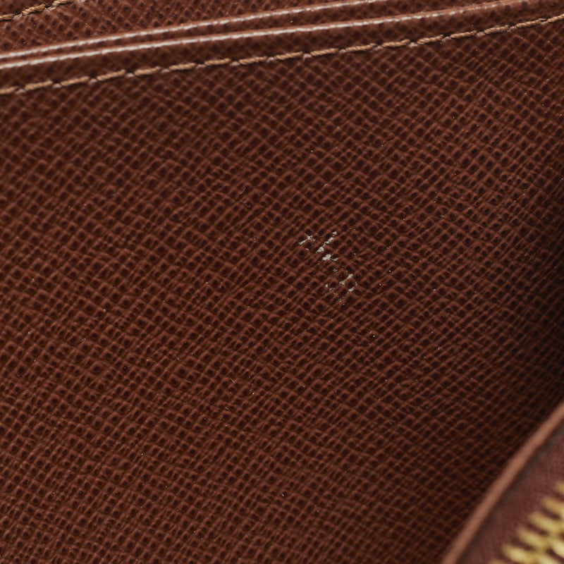 Louis Vuitton Monograms Jeep Wallet Round Fassner Long Wallet M60017 Brown PVC Leather Ladies Louis Vuitton