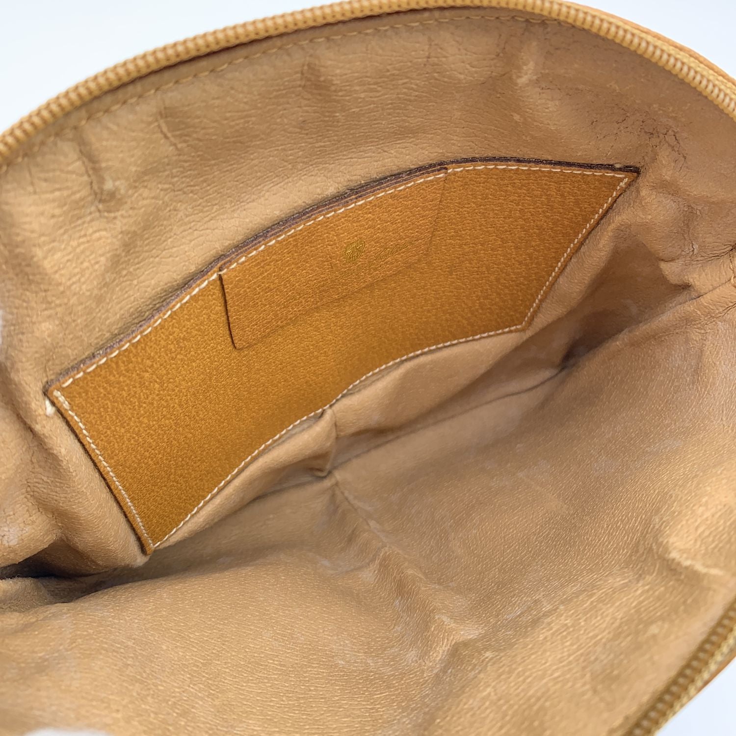 Gucci Vintage Beige Monogram Canvas Small Crossbody Bags