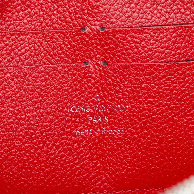 Louis Vuitton Monogram Amplant Jeep Wallet Long Wallet M61865 Triple Red Carfather  Louis Vuitton
