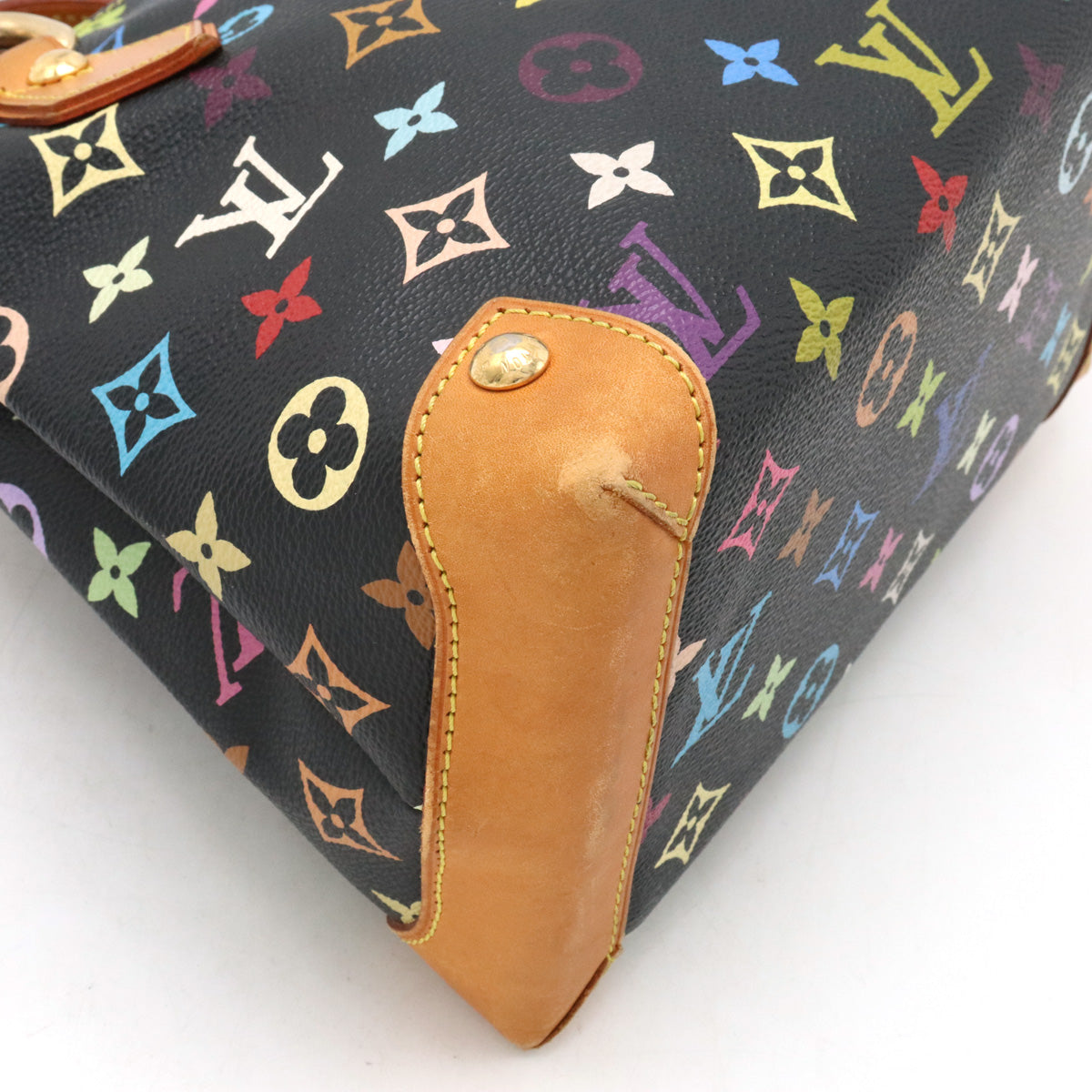 Louis Vuitton Monogram Multicolor Audra Handbag Black Black M40048