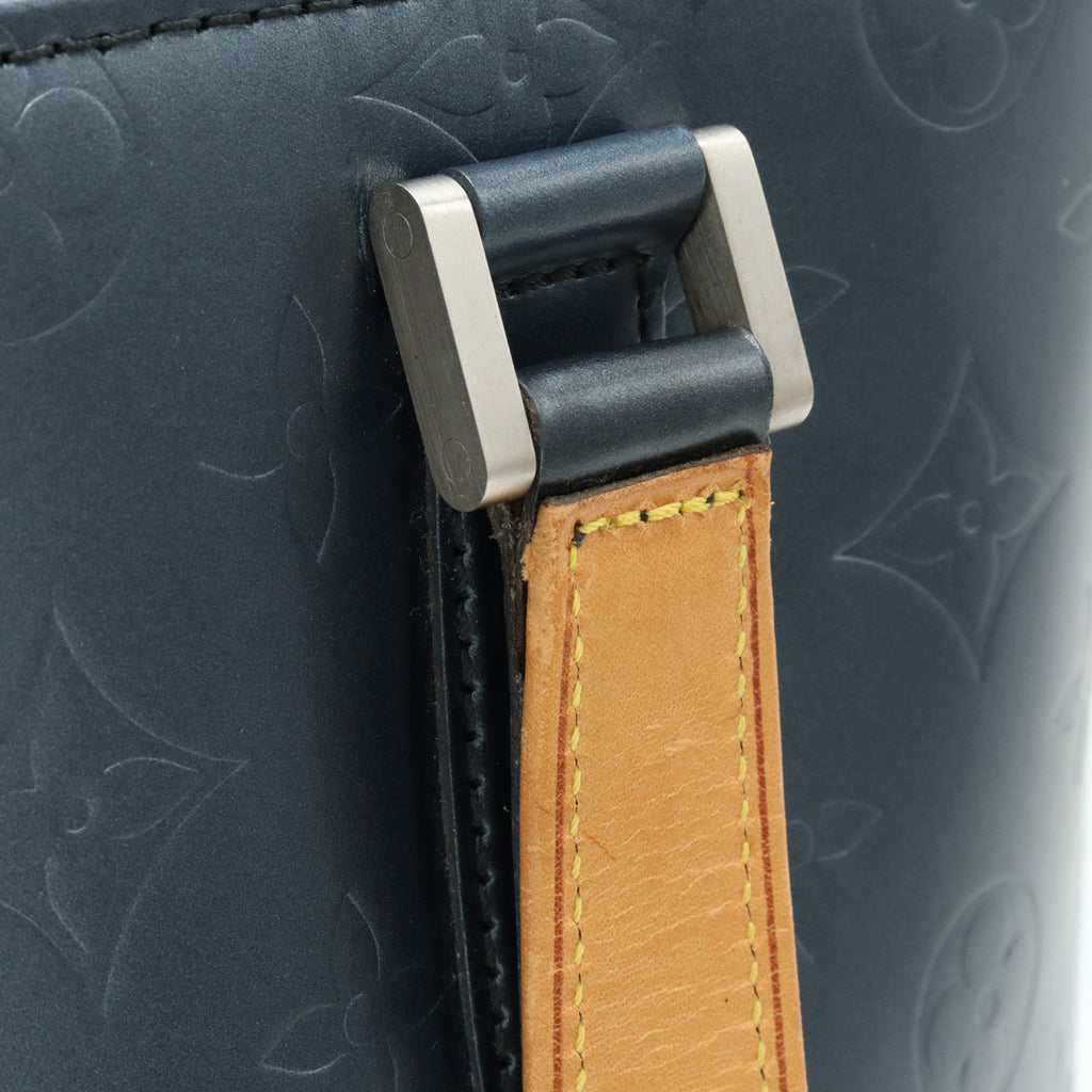 LOUIS VUITTON Louis Vuitton Monogram Mat Stockton  Bag Semi-sholder shoulder shoulder blue M55115