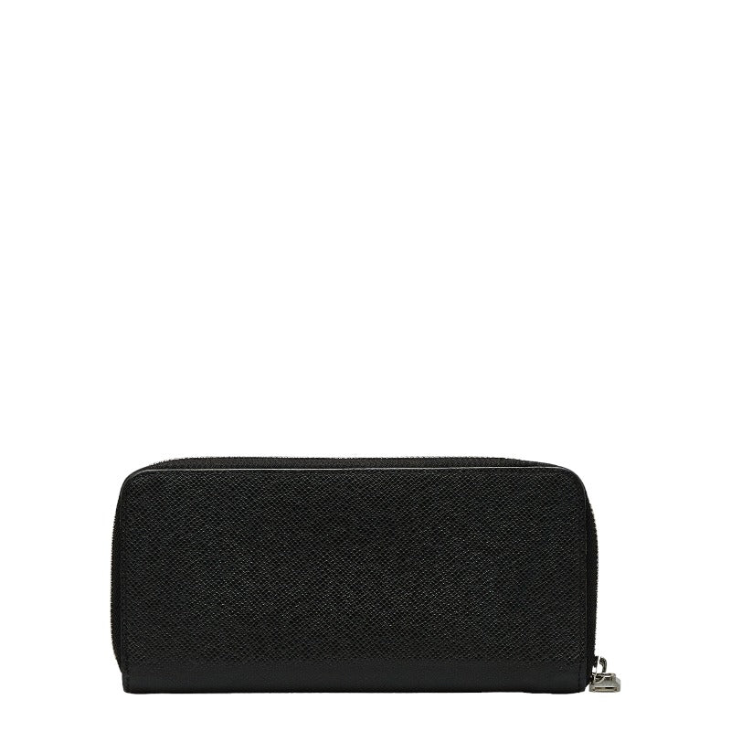 Louis Vuitton Tiger Zippy Wallet Vertical Roundfassner Long Wallet M32822 Old Black Leather Ladies Louis Vuitton