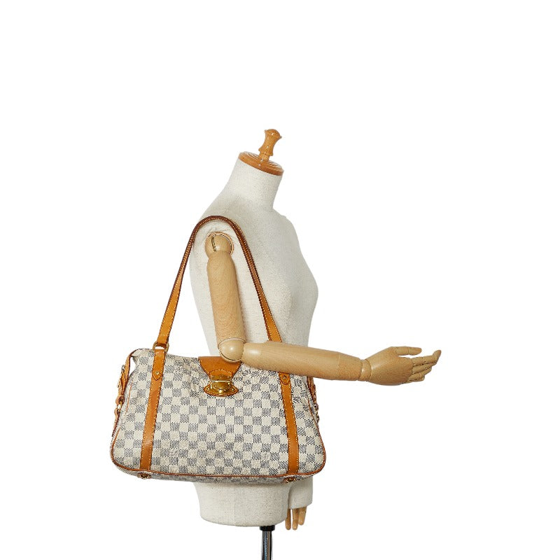 LOUIS VUITTON Louis Vuitton Damière Azur N42220 Handbag PVC/Laser White  Vintage