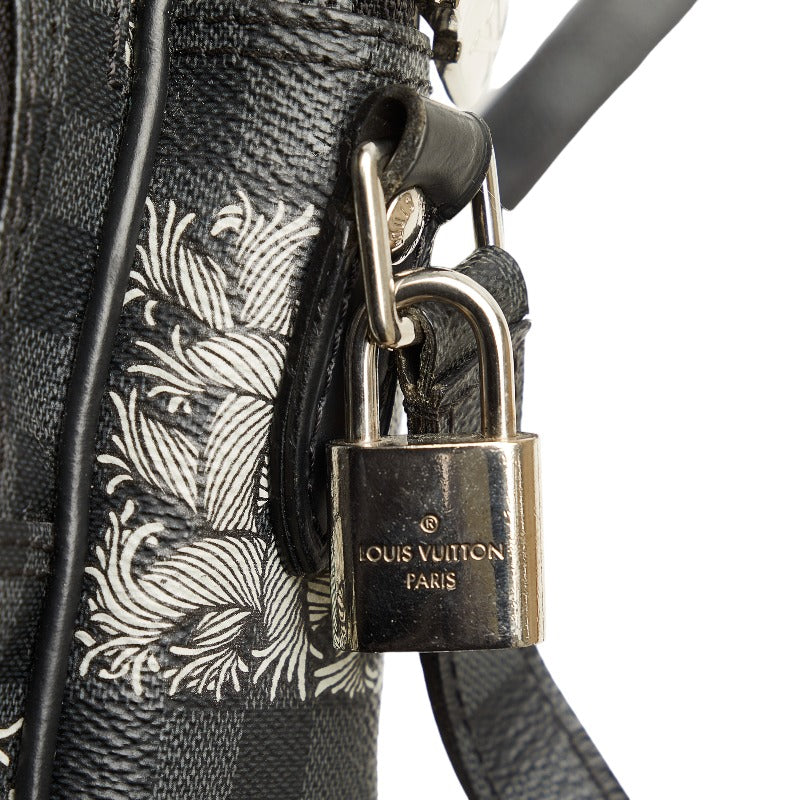 Louis Vuitton Louis Vuitton Damiègrafit N48239 Shoulder Bag PVC/Leather Black