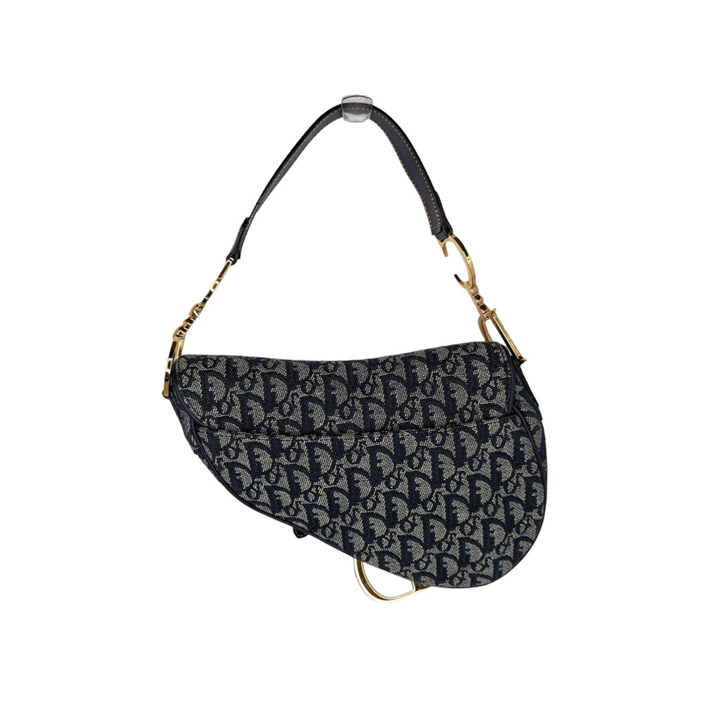 Christian Dior Oblique Jacquard Saddle Bag