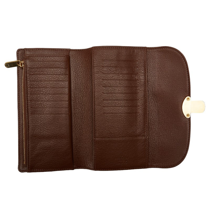 Louis Vuitton Portfolio America Long Wallet Brown Leather  Louis Vuitton