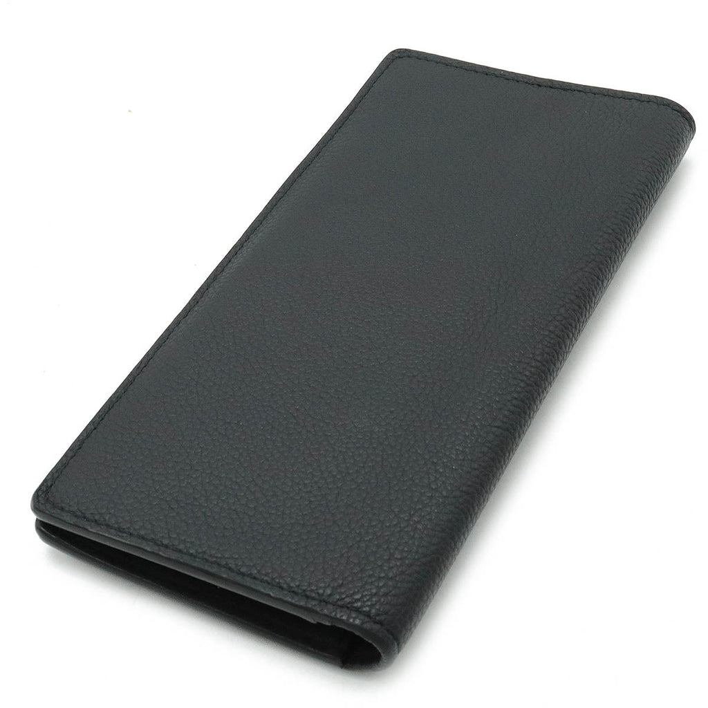 LOUIS VUITTON Louis Vuitton LV Aerogram Portfolio Brother NM 2 Folded Wallet 2 Folded Green Leather Noir Black M69980