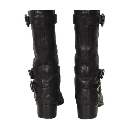 Dior Cannage Pattern Leather Moto Boots