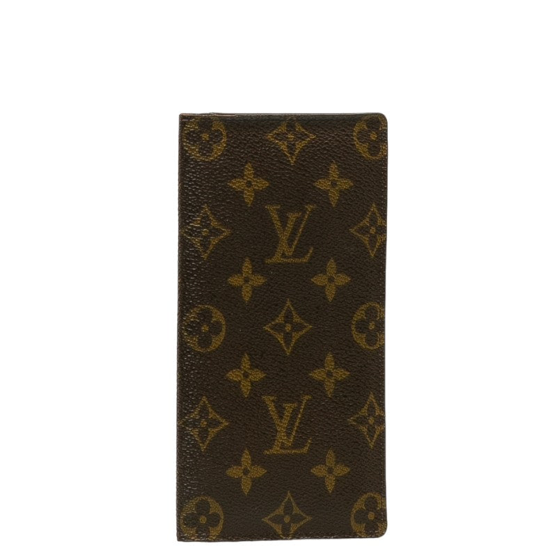 Louis Vuitton Monogram M61823 Long Wallet PVC/Leather Brown