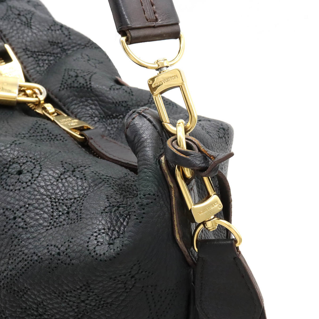 LOUIS VUITTON Louis Vuitton Machina Selene PM Handbag 2WAY Black Black Black Gold  M94035