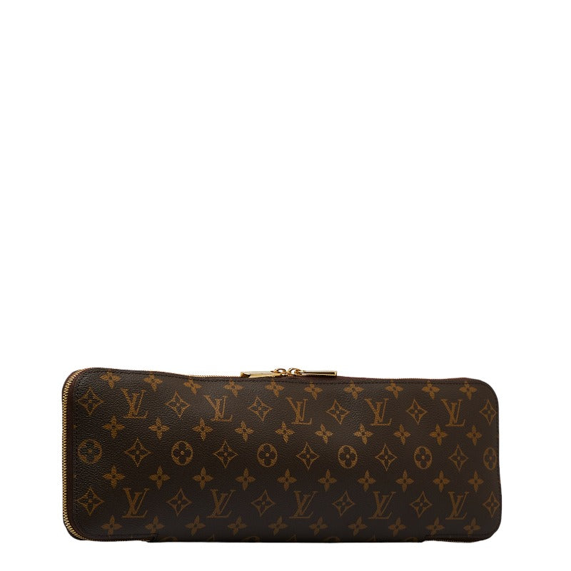 Louis Vuitton Monogram Etui 5 Cravat Cravat Closet M47535 Brown PVC Leather Men LOUIS VUITTON