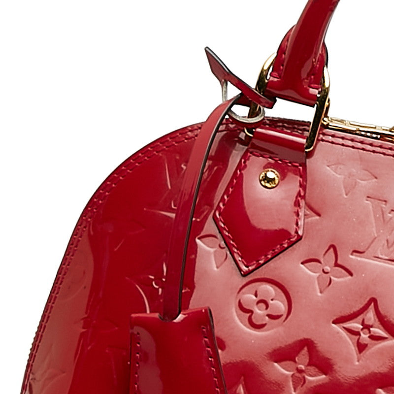 Louis Vuitton Monogram Verney Alma BB Handbag Shoulder Bag 2WAY M91771 Rose Andy Red Patent Leather  Louis Vuitton