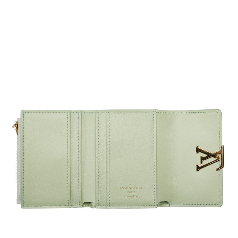 Louis Vuitton Portfolio Capsine XS Summer Star Dust Double Folded Wallet Compact Wallet M81528 Green Leather  Louis Vuitton