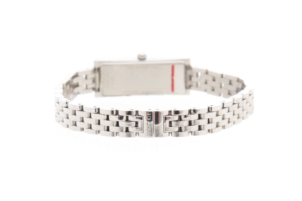 Gucci Silver G-Frame Diamond Dial Watch