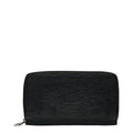 Louis Vuitton Epic Zippie Organizer Round  Long Wallet M63852 Noir Black Leather  Louis Vuitton
