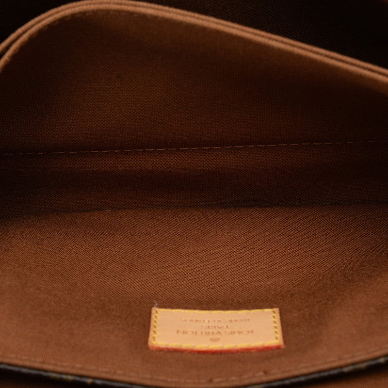 Louis Vuitton Monogram M51157 Shoulder Bag PVC/Leather Brown