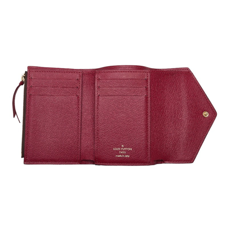 Louis Vuitton Monogram M41938 Three Folded Wallet PVC/Leather Fushas Brown  Fushas