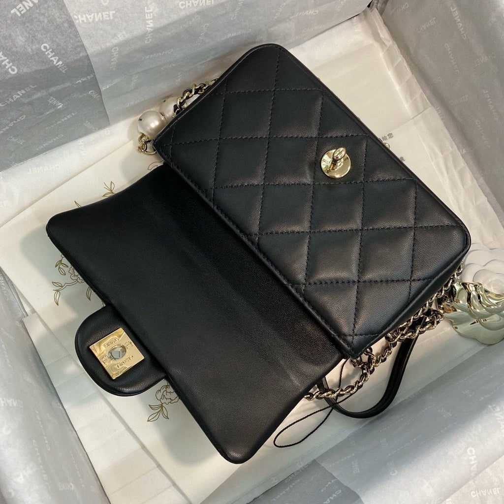 Chanel Mini Flap Bag Black Lambskin