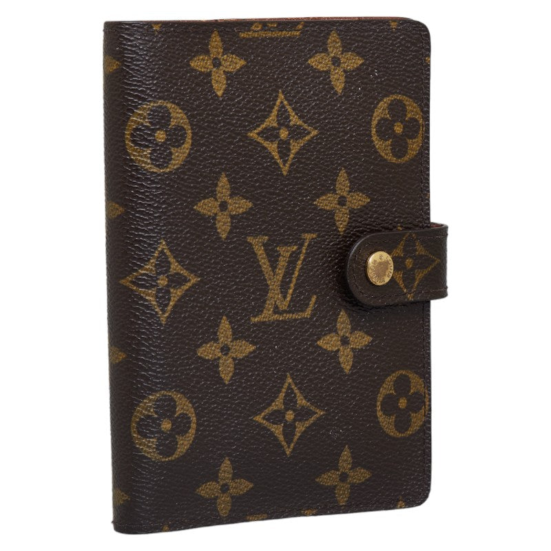 LOUIS VUITTON Louis Vuitton Monogram R20005 Handbook Cover PVC/Leather Brown