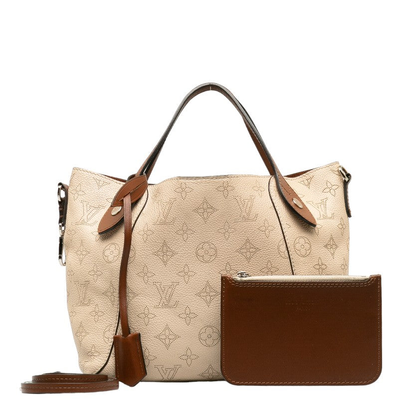 Louis Vuitton Monogram Machina M51950 Handbag Leather Crem Beige Ladies