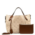 Louis Vuitton Monogram Machina M51950 Handbag Leather Crem Beige Ladies