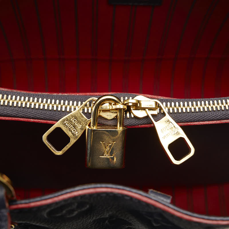 Louis Vuitton Monogram Amplant Montaigne MM Handbag Shoulder Bag 2WAY M42746 Marine Rouge Naïve Leather  Louis Vuitton