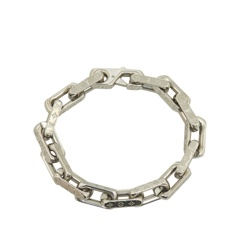 Louis Vuitton Monogram Chain Bracelet M00309 Silver Metal  Louis Vuitton