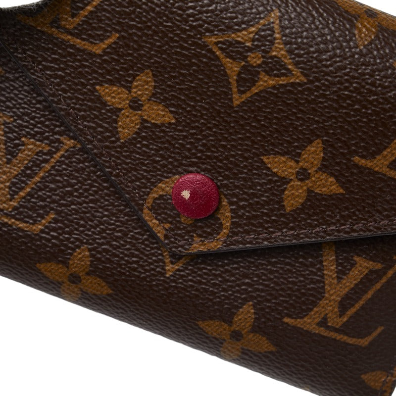 Louis Vuitton Monogram M41938 Three Folded Wallet PVC/Leather Fushas Brown  Fushas