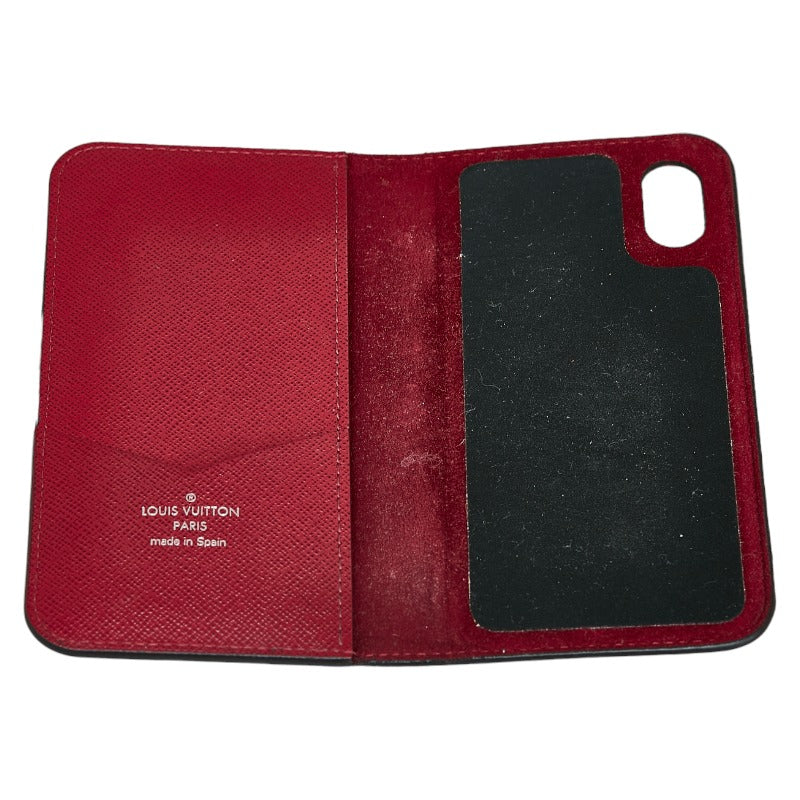 Louis Vuitton Epic Folio iPhone Case X & XS Handbook M64468 Fushai Red Leather  Louis Vuitton