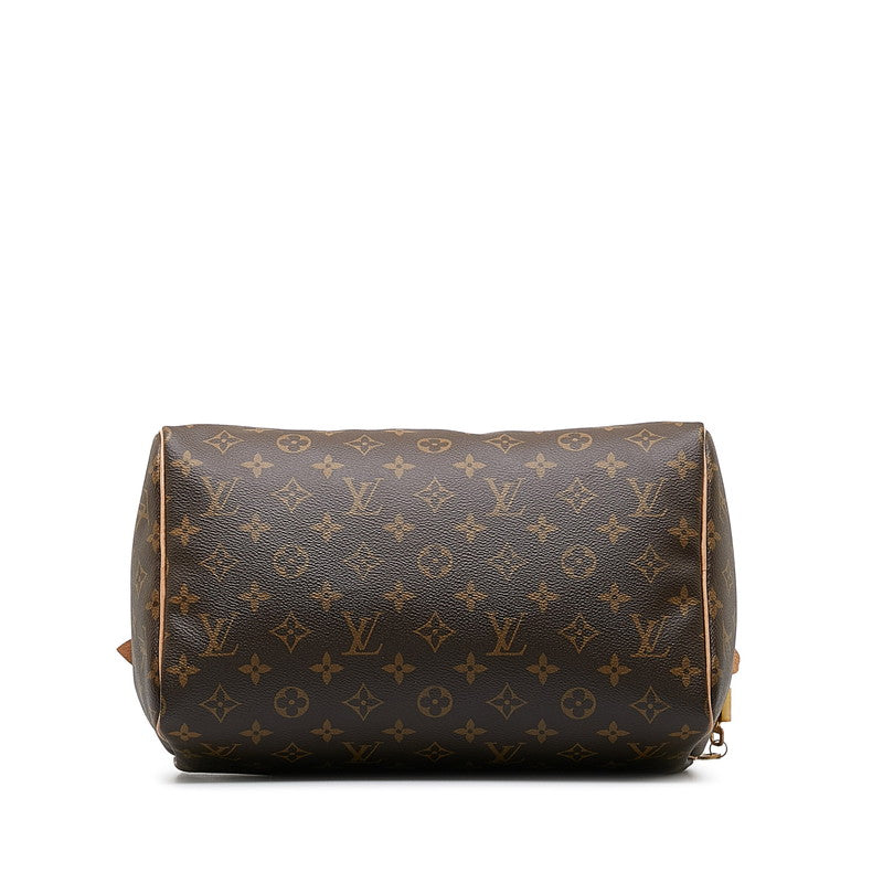 Louis Vuitton Monogram Speed 30 Handbag Mini Boston Bag M41108 Brown PVC Leather Lady Louis Vuitton