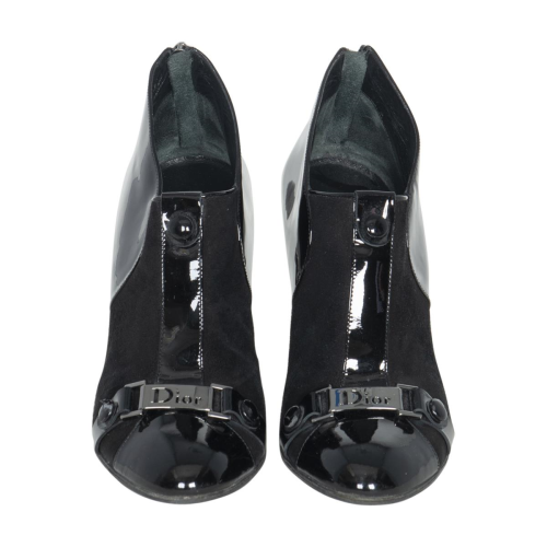 Dior Patent Leather & Suede Booties