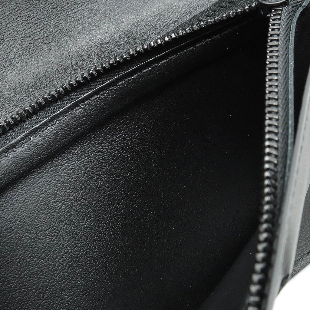 LOUIS VUITTON Louis Vuitton LV Aerogram Portfolio Brother NM 2 Folded Wallet 2 Folded Green Leather Noir Black M69980