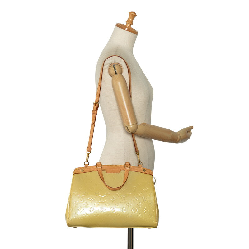 Louis Vuitton Monograms Verney M90108 Handbag Patent Leather Citrine Yellow  Citrus