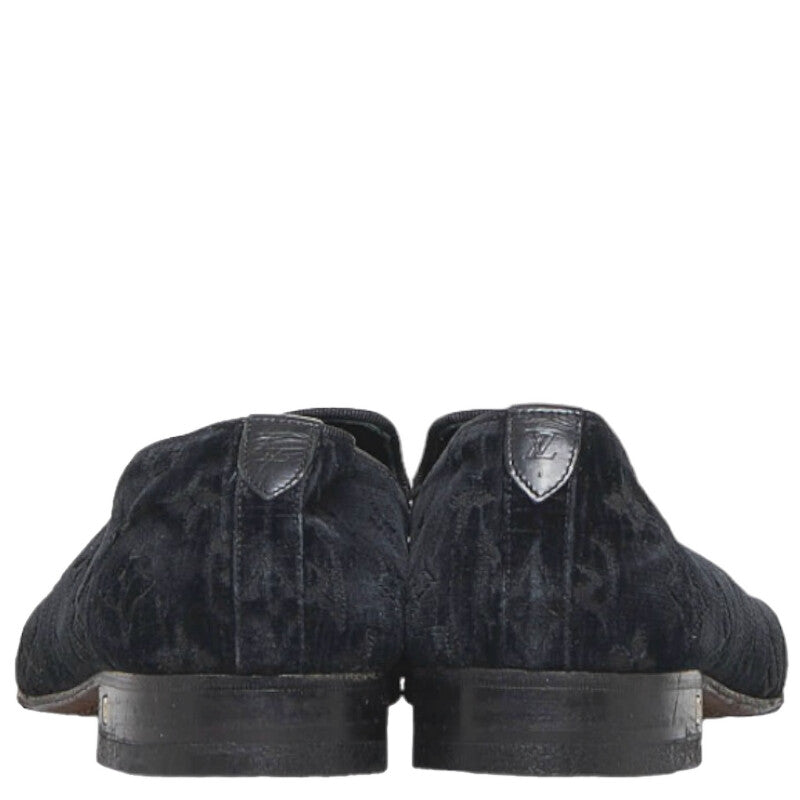 Louis Vuitton Loafer Slipper in Monogram Size: 40 Men’s ST1014 Black