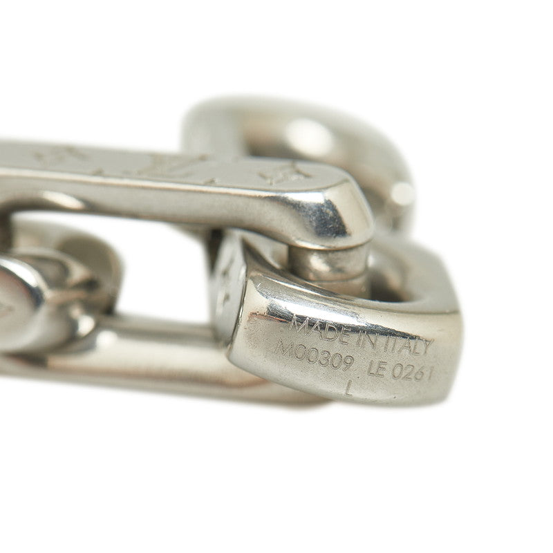 Louis Vuitton Monogram Chain Bracelet M00309 Silver Metal  Louis Vuitton