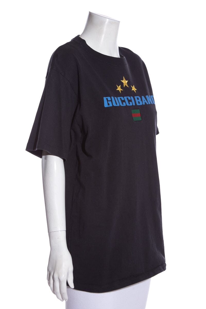 Gucci Navy Band T-Shirt SZ S