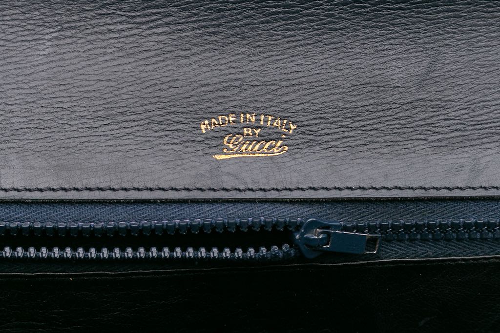 Sac en cuir bleu Gucci