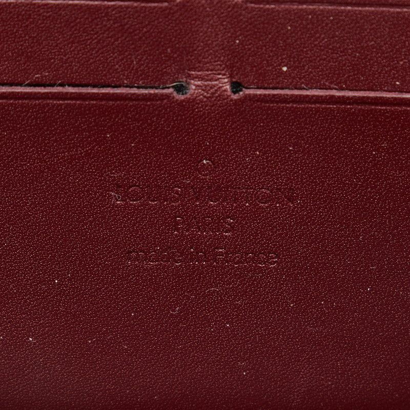 Louis Vuitton Monogram Verney Zippie Wallet Long Wallet M93575 Violet Wine Red Patent Leather  Louis Vuitton